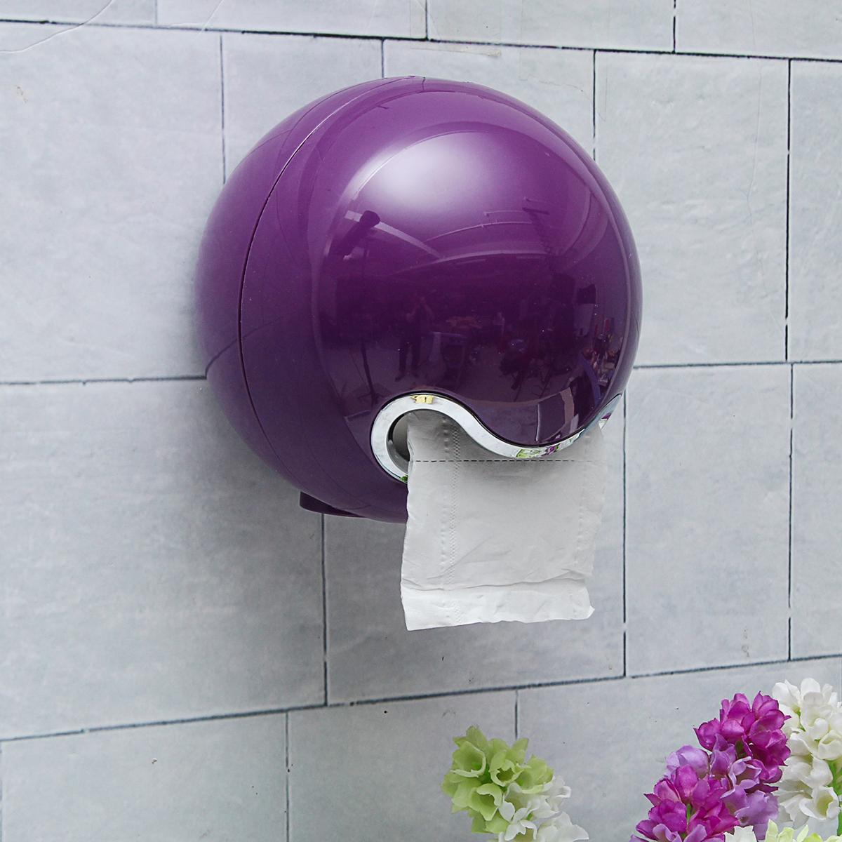 bedding Bathroom Ball Shaped Face Emoji Wall Mounted Tissue Holder Toilet Roll Paper Box. 