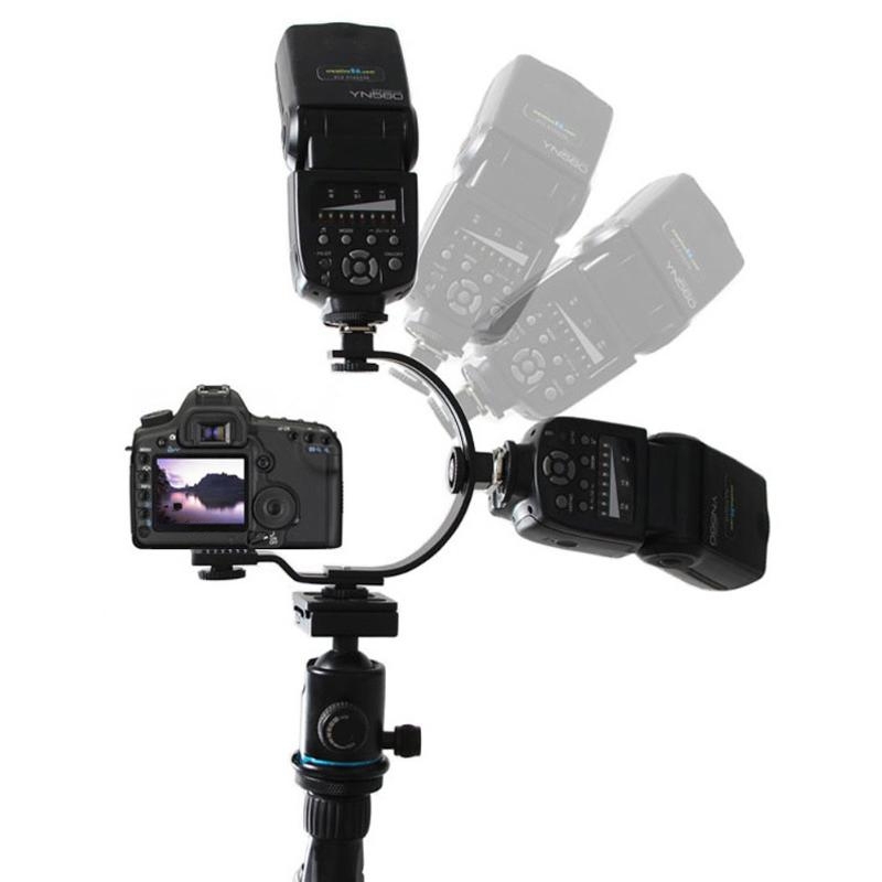 Flash Type C Flash Bracket for DSLR Camera. 