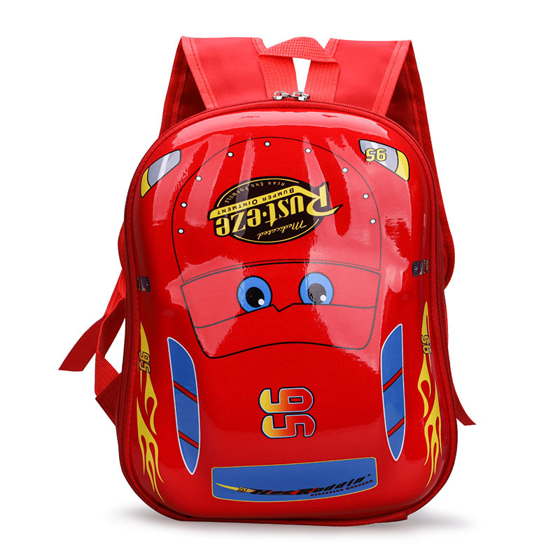 Cartoon car schoolbag, kindergarten baby backpack, cute children's backpack, cross-border foreign trade children's bag wholesale. 