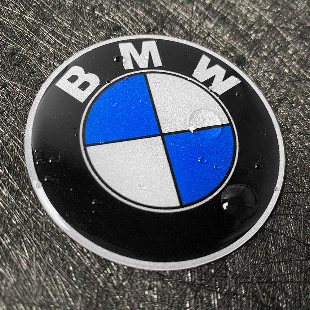 BMW Logo Reflective 3D Gel Sticker Car Front Hood Sticker Trunk Rear Emblem Badge For BMW X1 X3 X5 X6 1 3 5 7 Series. 