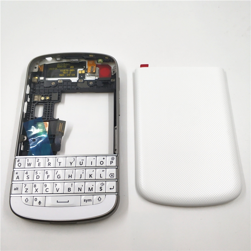 【Duoupa Store】New For BlackBerry Q10 Full Housing Back Case Cover Cover Case+Keyboard Replacement Parts. 