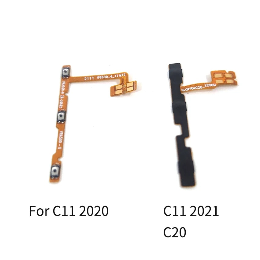For Realme C3 C11 C12 C15 C17 C20 C21 C21Y C25 C25Y Power Volume Button Flex Cable Side Key Switch ON OFF Control Button