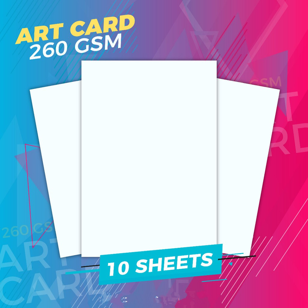Canvas. White Art Card, Acrylic And Water Color Art Card A3 Size 10 Sheets - Canvas. 