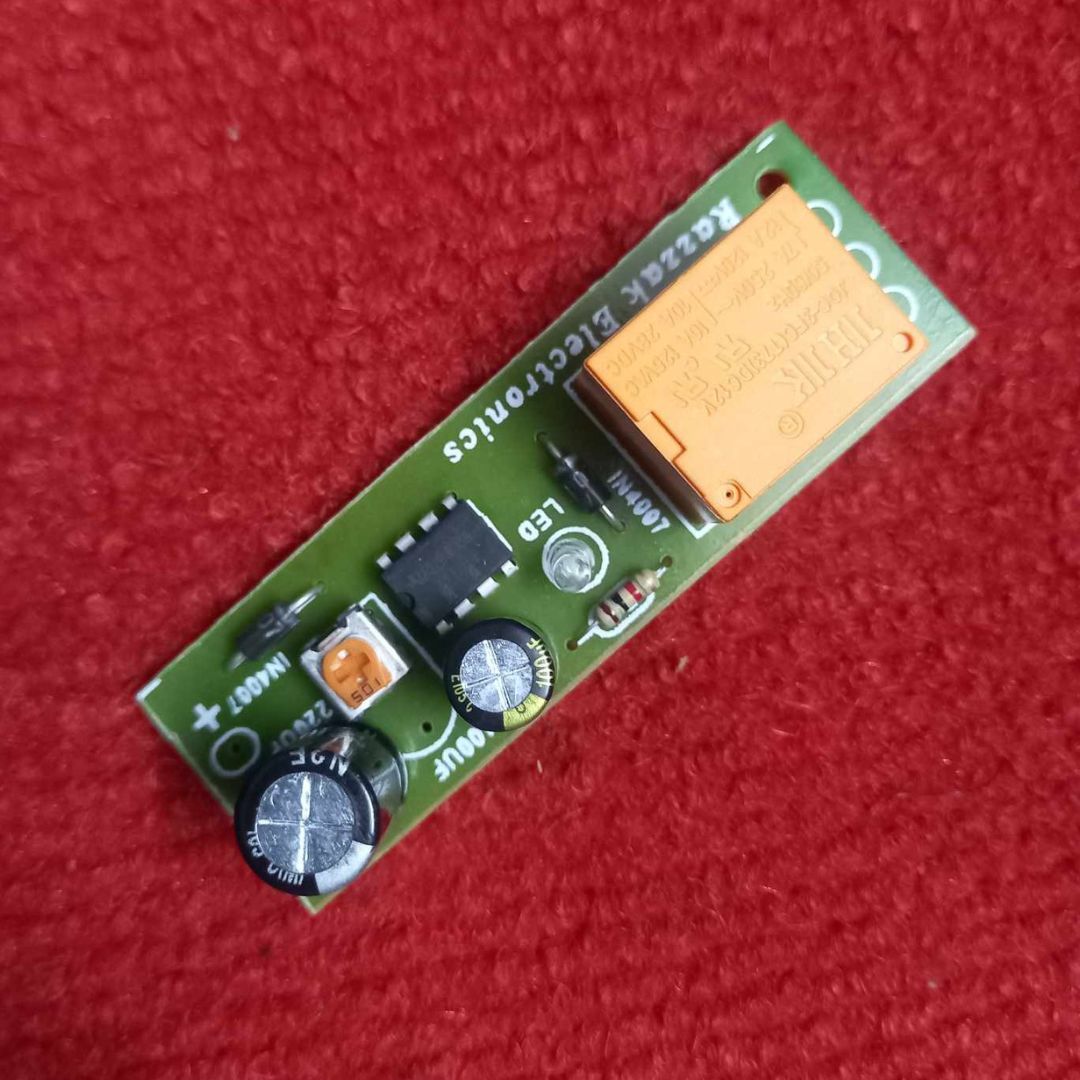 12V De-lay Timer Circuit DC 12V 5 Minutes Fixed NE555 De-lay Timer Relay Switches Circuit Use For Stabilizer IPS Adapters De-lay Timer 12V Circuit. 