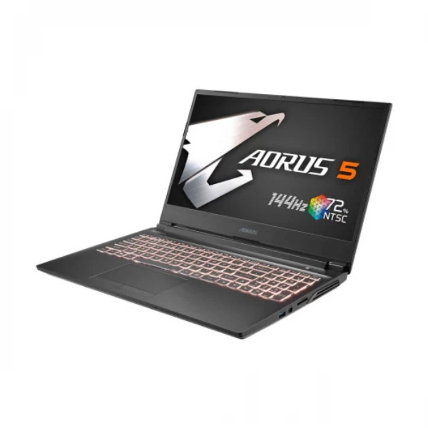 Gigabyte Aorus 5 MB Intel i5 10th Gen-10200H 2.4 to 4.1GHz, 8GB DDR4, 128GB NVMe, 1TB HDD, GTX 1650Ti DDR6 4GB, 15.6 Inch 144Hz FHD Gaming Laptop