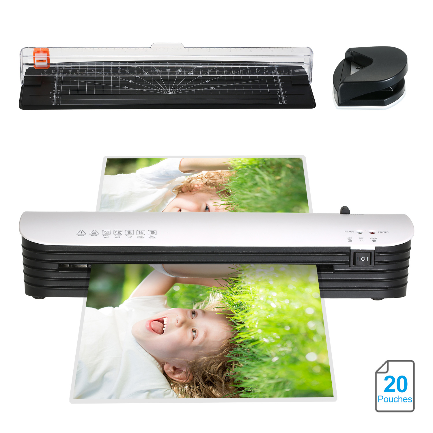 SL299 Laminator Machine Set A4 Size Hot and Cold Lamination 2 Roller