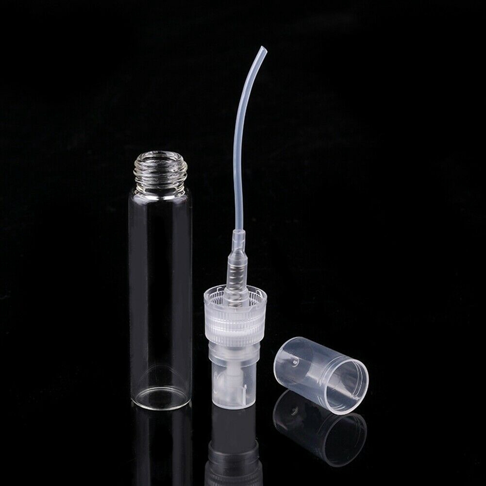 5Pcs 2/3/5/10ML Portable Mini Perfume Bottle Glass Empty Cosmetics Bottle Sample Test Tube Bottle Thin Glass Vials. 