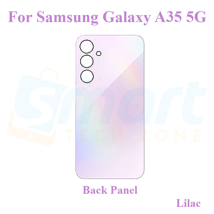 For Samsung Galaxy A35 5G LCD Frame + Back Panel Housing + Without Camera Glass Back shell Replacement Spare Parts. 
