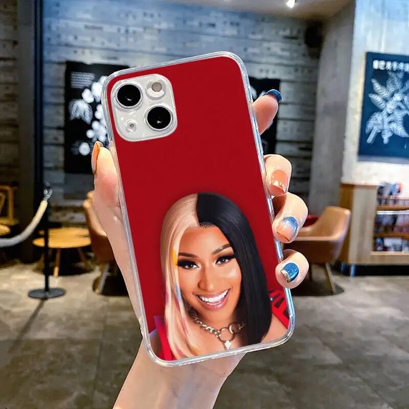 Nicki Minaj Rapper Phone Case Transparent soft For iphone 11 13 12 14 15 pro max mini plus. 