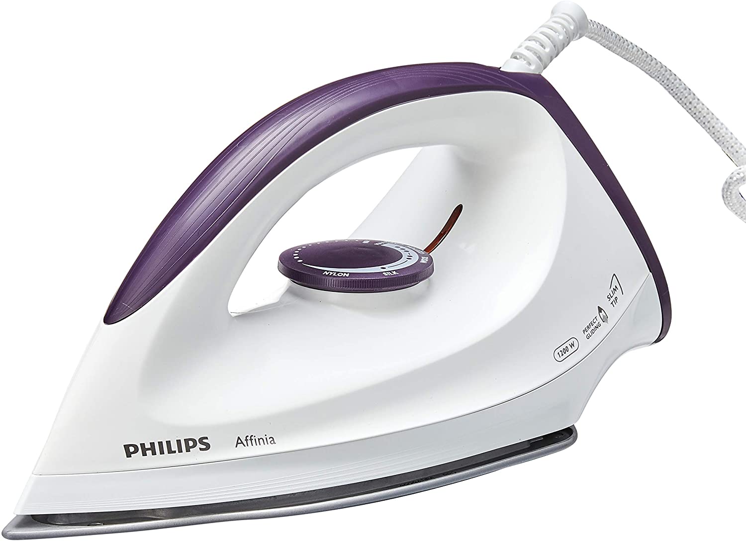 Philips GC160/22 Affinia Dry Iron with DynaGlide Soleplate. 