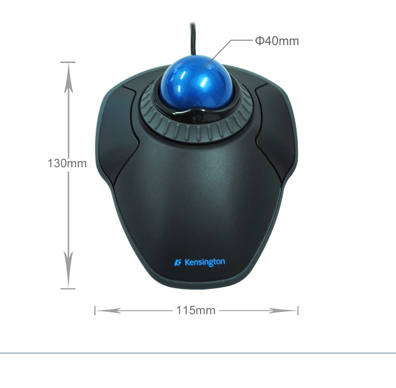 Mice Trackball Mouse with Scroll Ring Optical USB Mouse for PC or   for AutoCAD with Packag K72337. 
