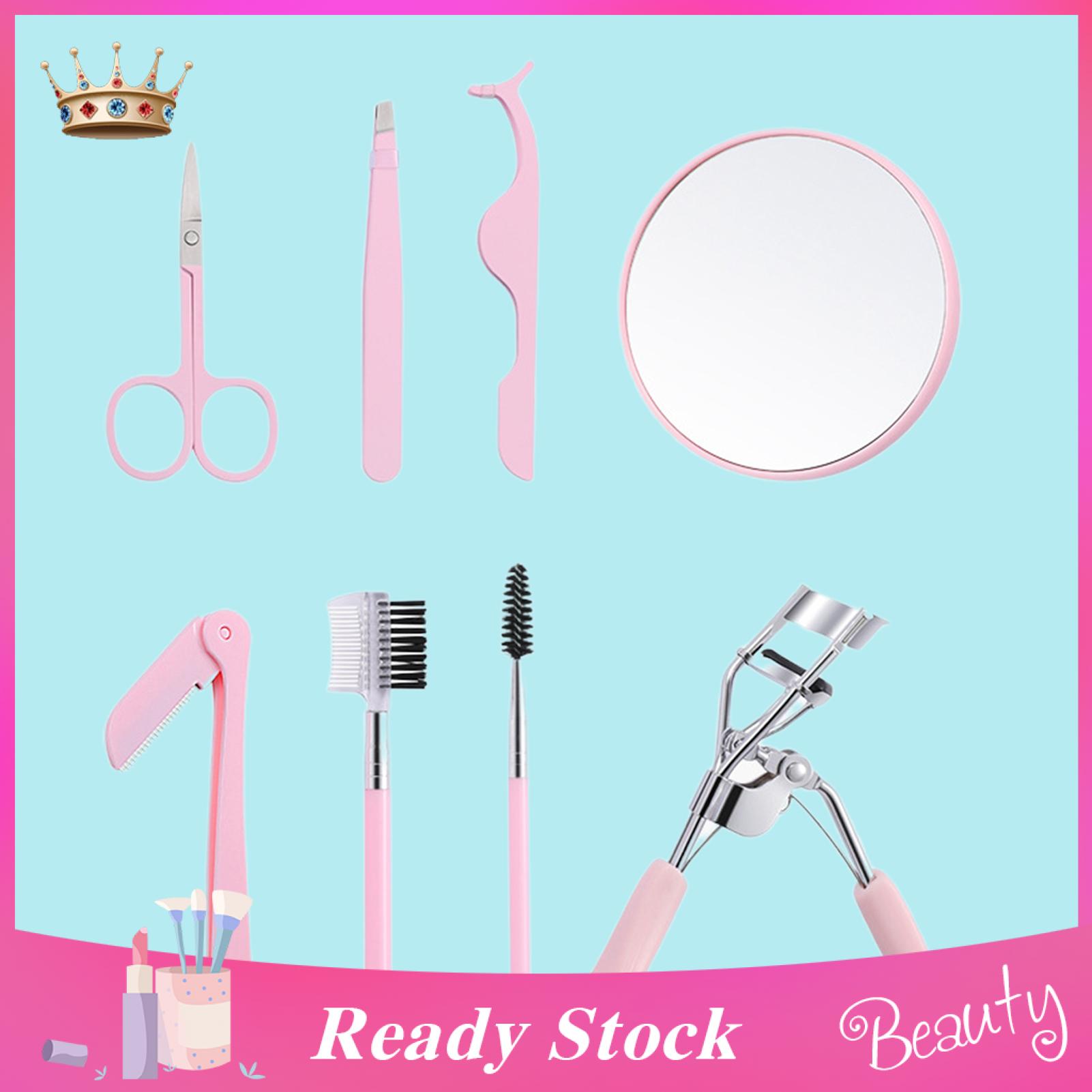 Lash Lift Tool Sturdy Eyelash Curler Eyebrow Cutter Brow Comb Tweezers Kit. 