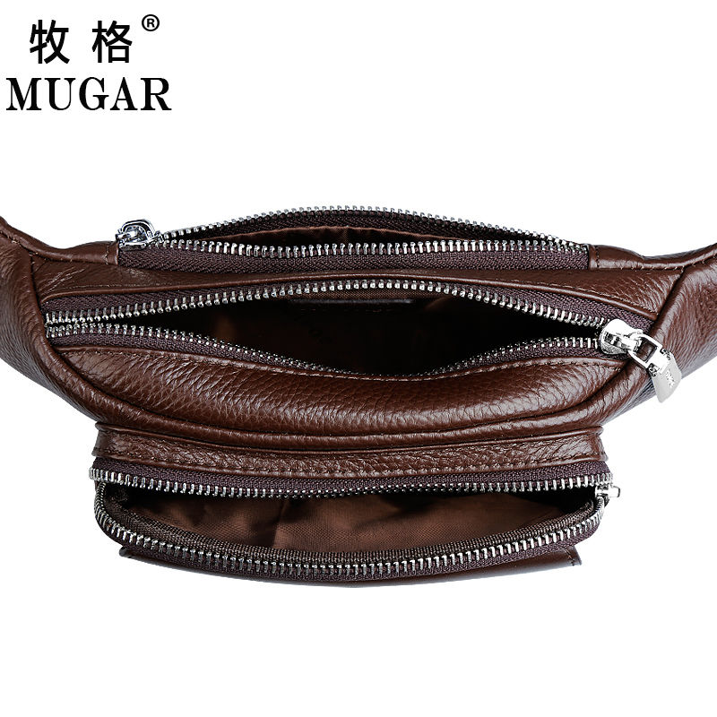 Waist Bag Men's Multi-Functional Office Shoulder Bag Large Capacity Practical Waterproof and Hard-Wearing Business Checkout Business Cell Bag Men. 