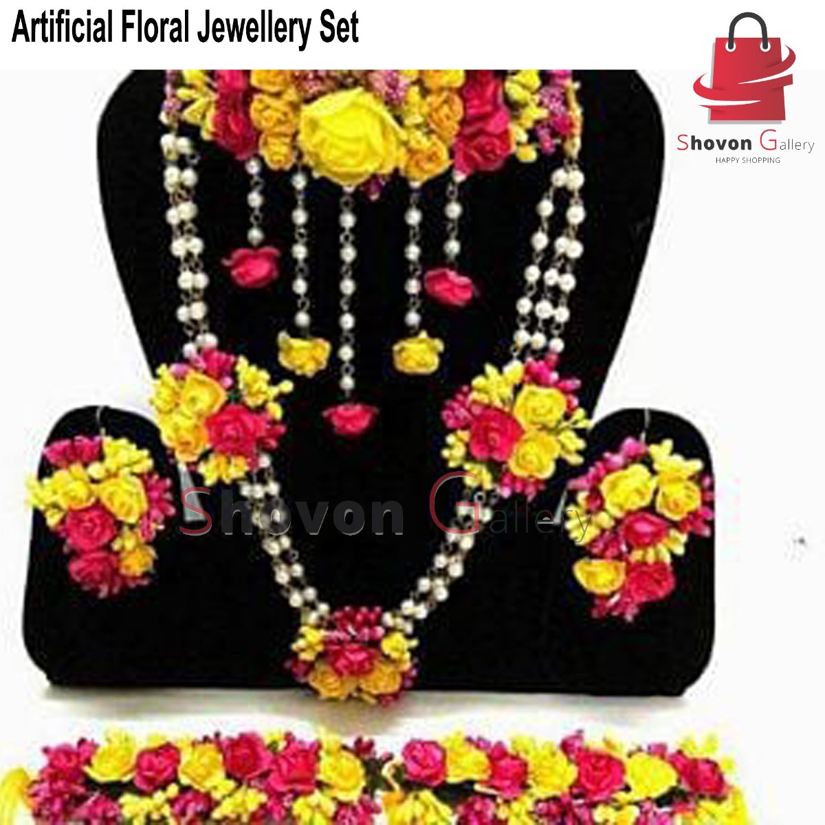 Artificial Floral Bridal/Non-Bridal Jewellery Set