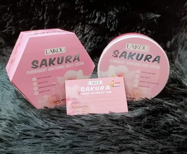 Laikou Sakura Permanent Body Cream 300ml. 