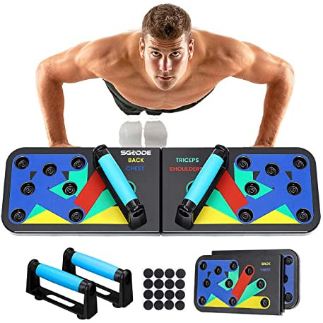 9-In-1 Foldable Push Up Board Multifunction Push-Up Rack. 