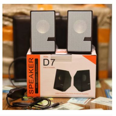 D7 Speaker Usb Multimedia Speaker-Random Colour - Bluetooth Speaker - Speaker