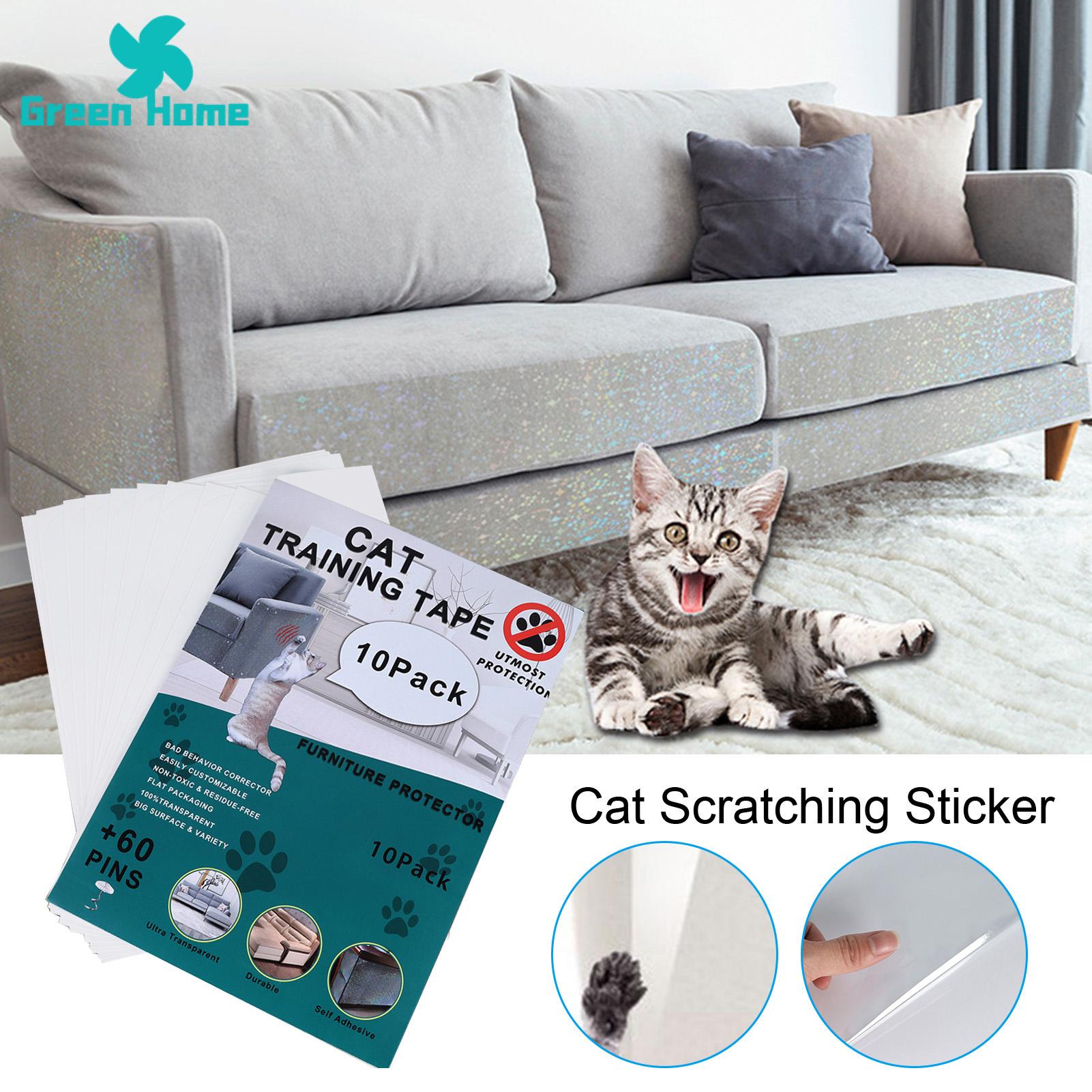 Green Home Cat Anti-scratch Pad Scratch-Resistant Sofa Corner Scratching Deterrent Tape. 