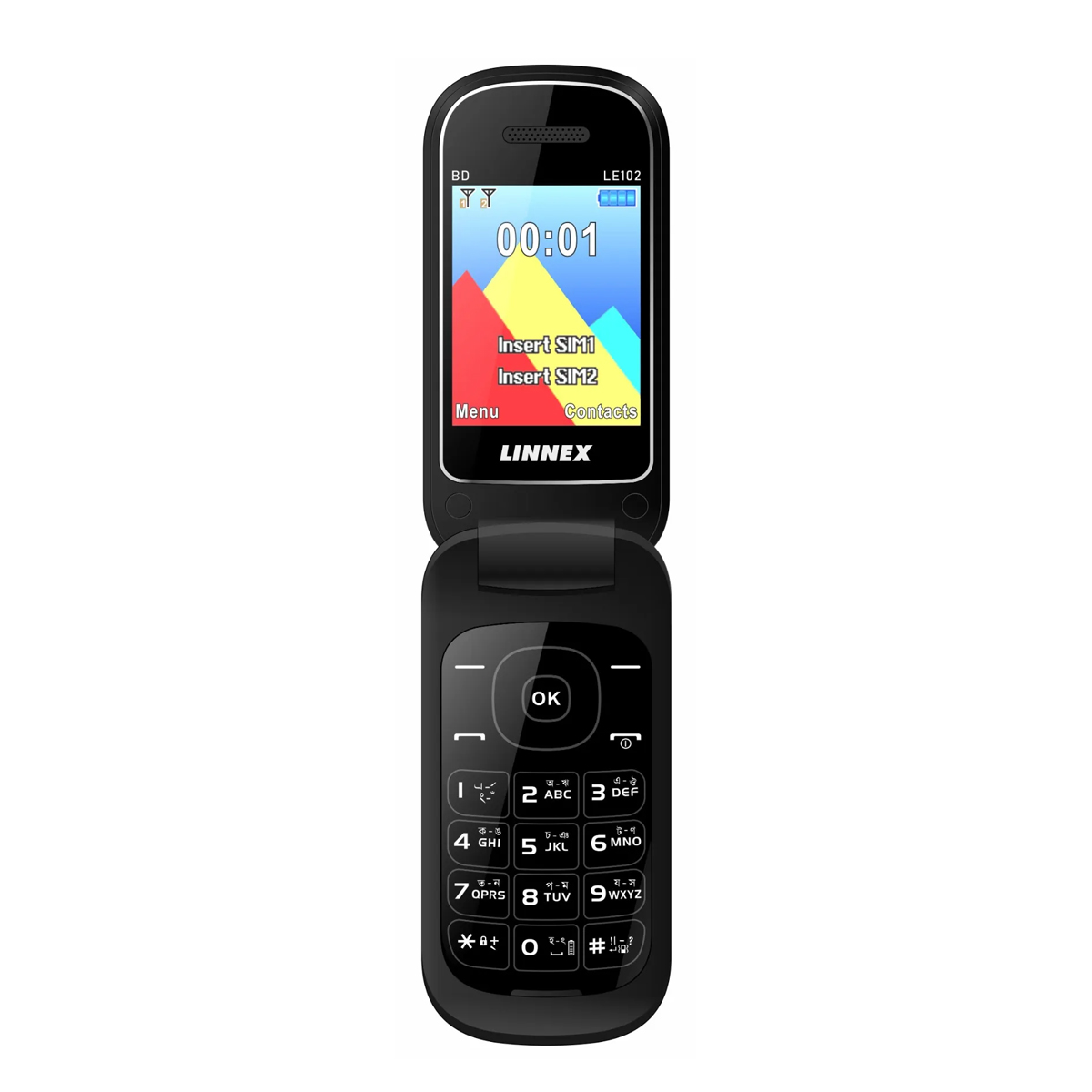 Linnex LE 102 Dual Sim Standby 2.4inc Display Long Lasting Battary Feature Mobile phone