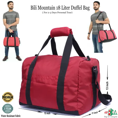 Bili Personal Use Compact Travel Bag for Short Tour 1 2 days Red