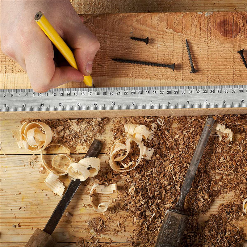 Non-Slip Ruler with Cork Backing:(12+18 Inch) Stainless Steel Ruler Non-Slip Rulers with Inch and Centimeters. 