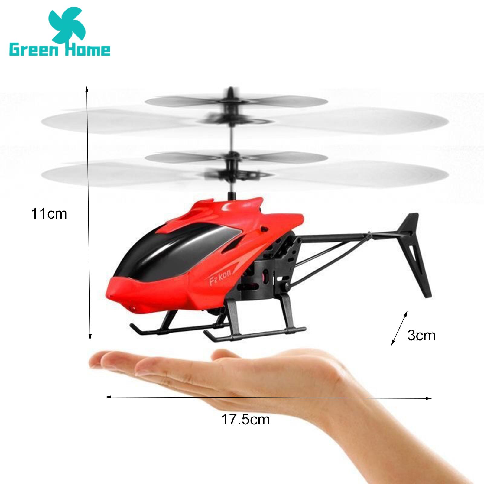 【3C VictoryEagle】Green Home Remote Control Helicopter Remote Control Airplane Helicopter Toy. 