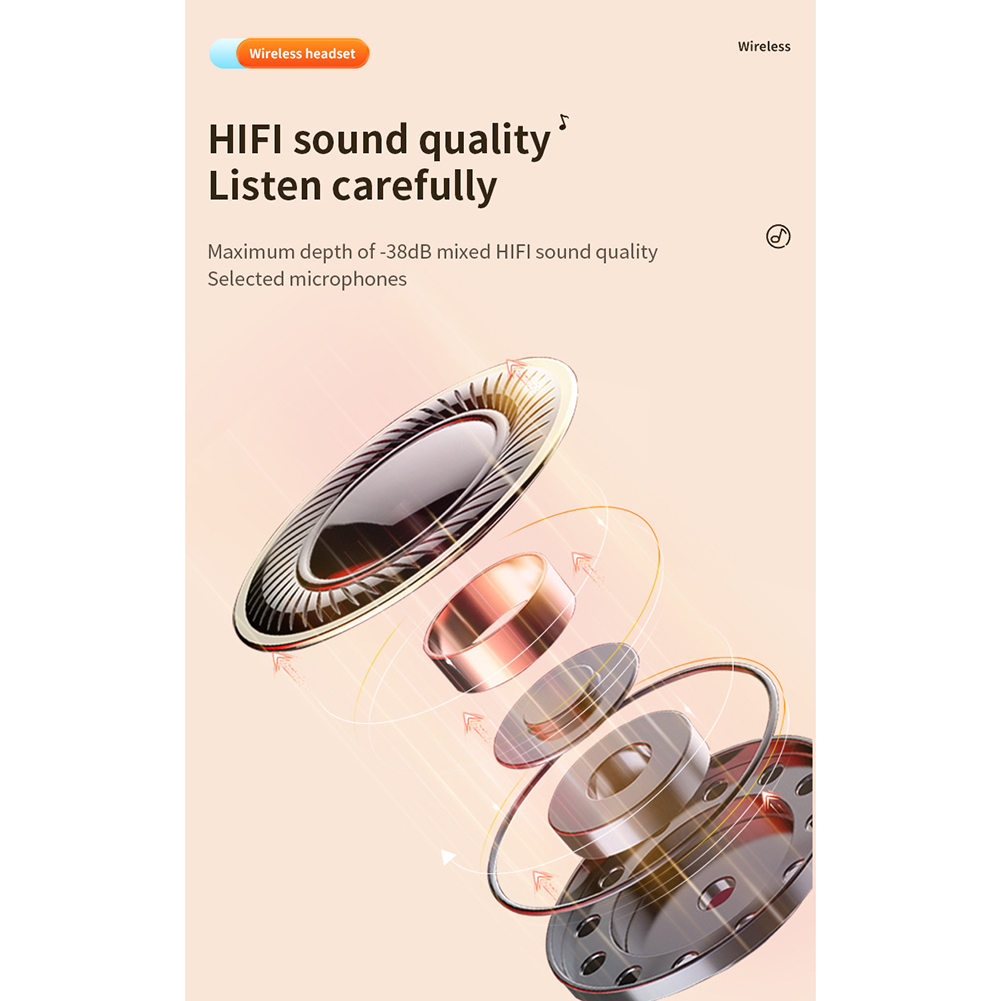 G26 Wireless Earbud With Built-in Mic Clear Call Gaming Headphone Touch Control Earphone For Laptop TV Computer Phone. 