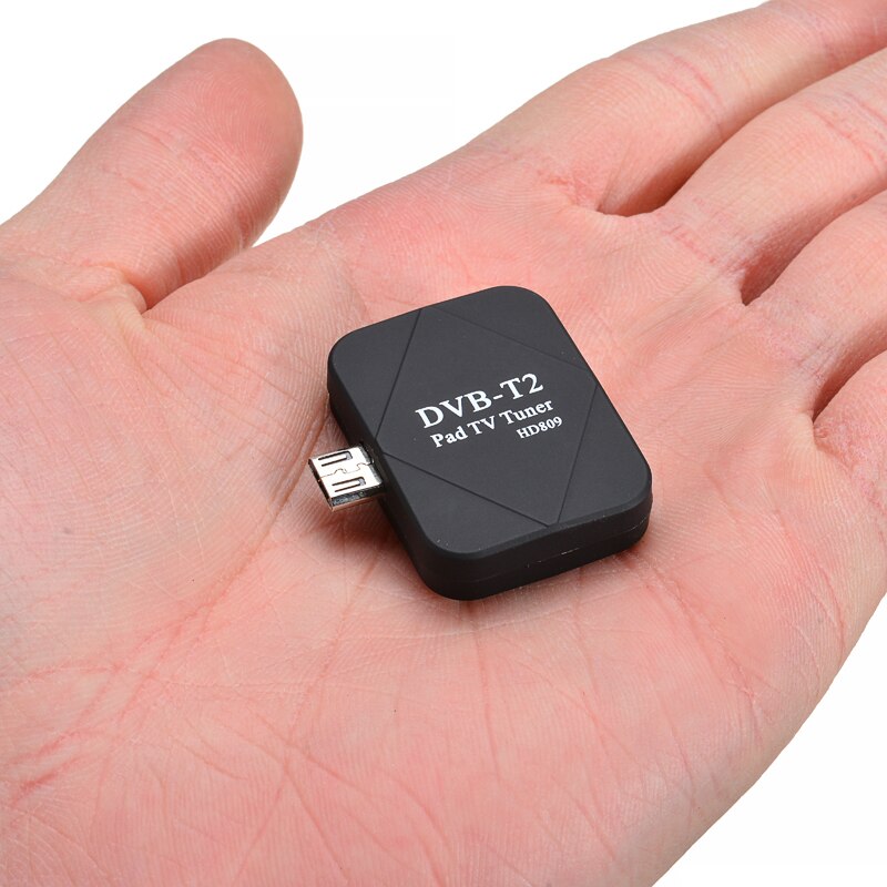 For Android 1pc High Definition DVB-T2 Micro USB Dongle Digital HD TV Tuner Receiver With 2 Antenna Supports DVB-T/T2 Mayitr. 