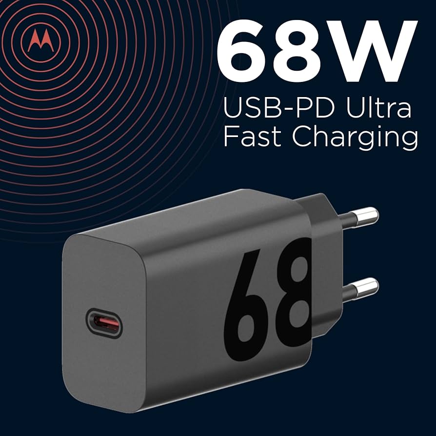 Motorola 68W USB-C Charger with GanFast Technology Motorola