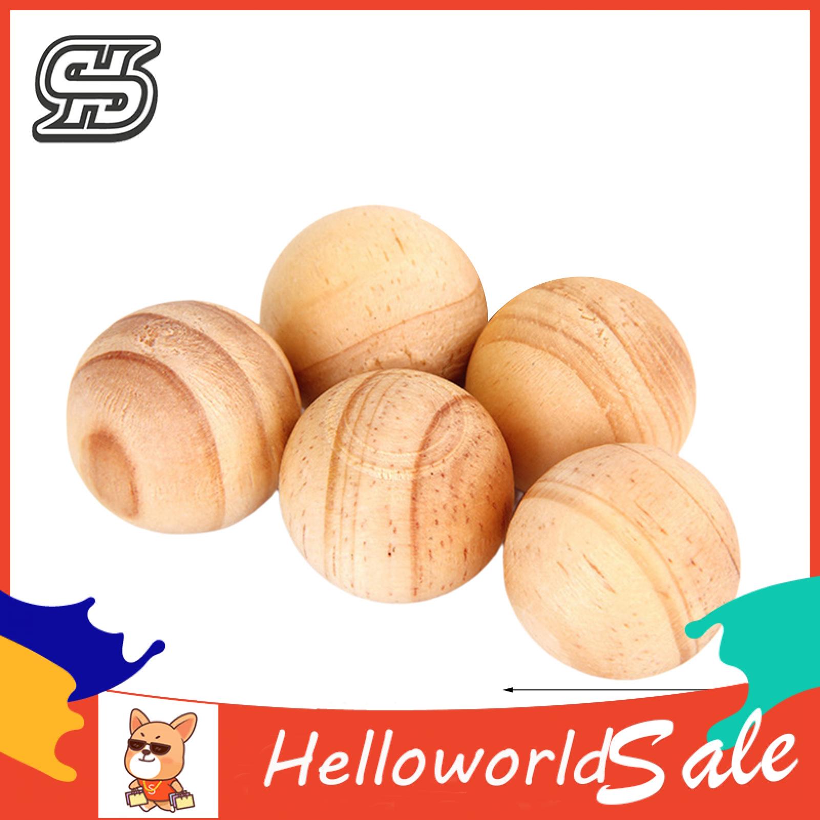 HelloWorld Cedar Wood Ball Moisture-proof Closet Deodorizer Cedar Block. 