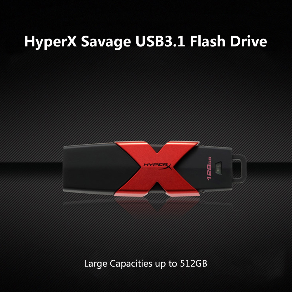 Kingston HyperX Savage USB3.1 Flash Drive Pen Drive Memory Stick 350MB/s Read Speed. 