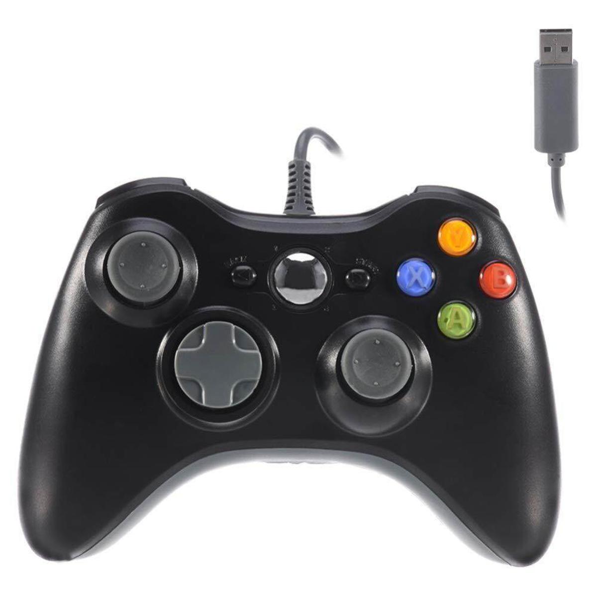 Xbox 360 Controller,USB Wired Controller Gamepad for Microsoft Xbox 360,PC Windowns,XP,Vista,Win7 - Black. 