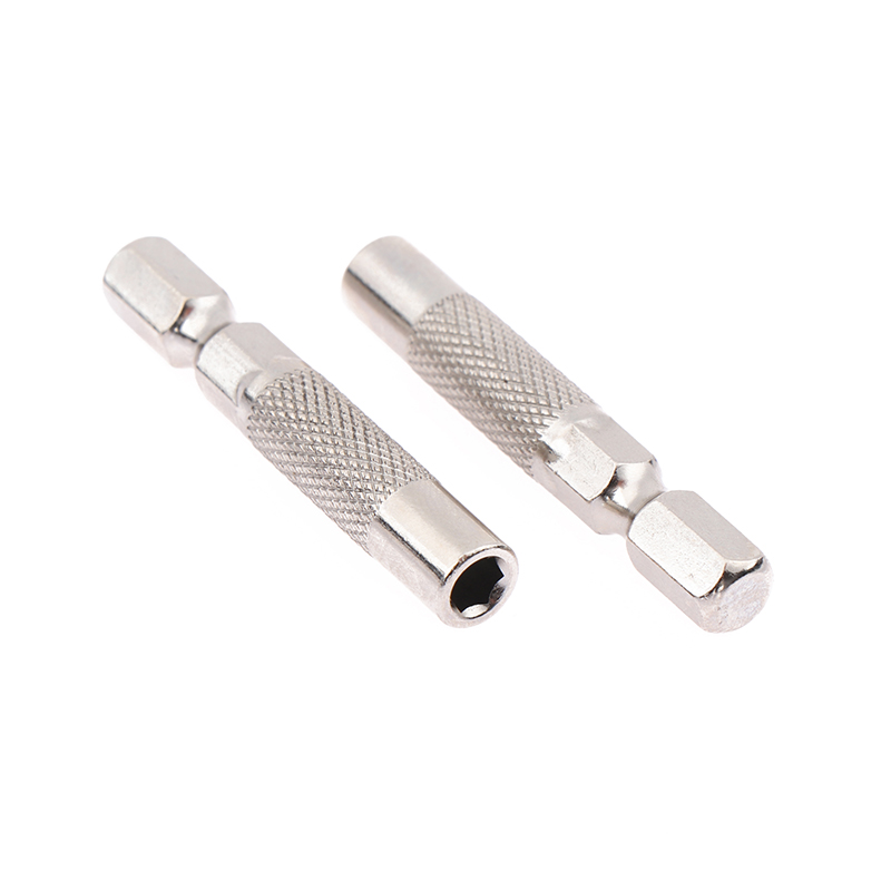 2pcs Hex Shank 6.35mm To 4mm Insert Bit Adapter Electric Screwdriver Socket Holder Micro Bit Adapter Magnetic Holder Tools Conbo. 
