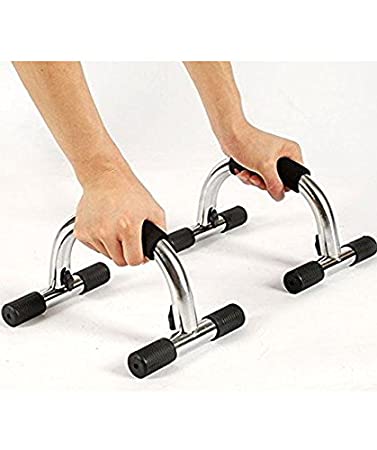 High Push Up Stand - Silver and Black. 