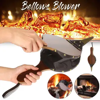 Wooden Bellows Fireplace Blower Hand Bellow Pump For Home Diy