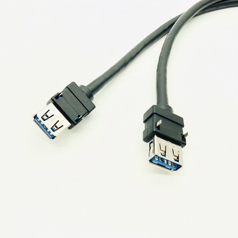 USB 3.0 Front Panel Cable USB Connector Cable USB 3.0 High Speed 20-pin to Dual Ports USB3.0 Hub with Fixed Foot for PC Computer. 
