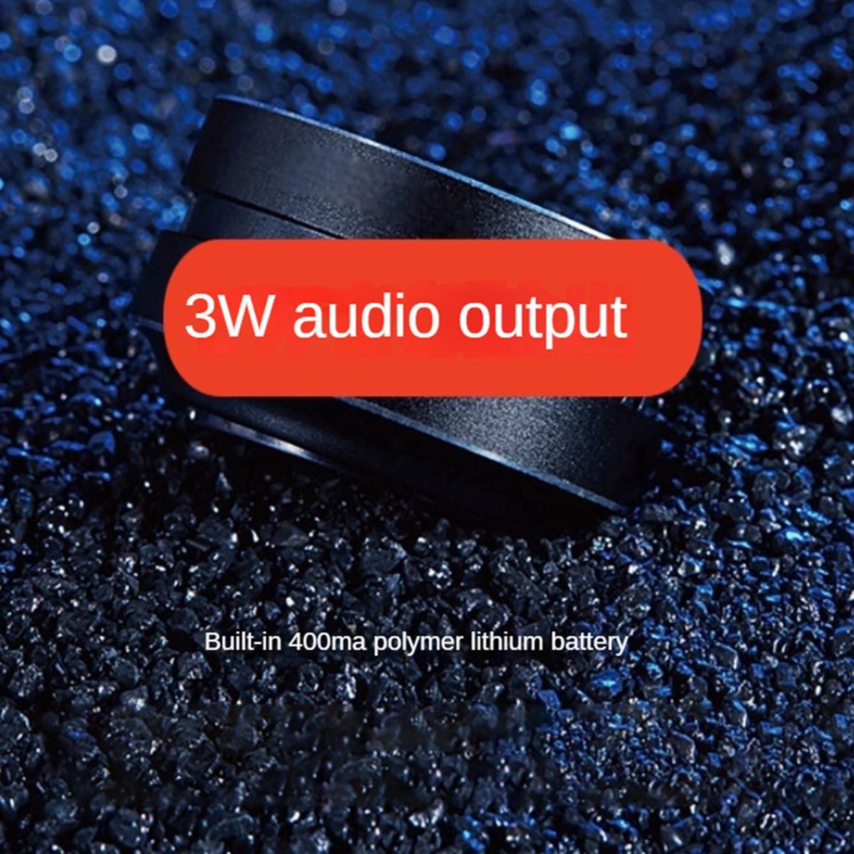 Portable Mini Bluetooth Speaker Turns Anything Into A Speaker Wireless Bone Conduction Induction Vibration (Silver). 