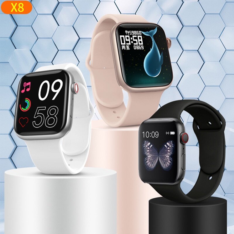 【Ready Stock+FREE Shipping+COD 】 Available X8 Smart Watch Series 7 Bluetooth Call Sports Fitness Tracker Smartwatch DIY Watch Face For Android Ihpnes Watch
