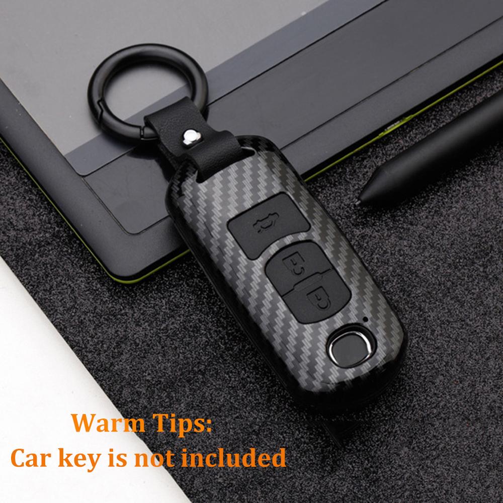 【DM bag factory Store】Hot Car Remote Key Fob Case Cober Matte Blue Black For 3 5 CX3 CX5 CX7 CX9 MX5 Key Case Cover CSV. 