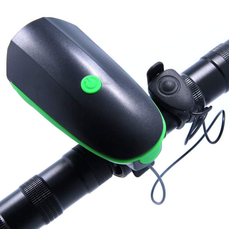 Rechargeable Bike Horn And Light 140 DB with Super Bright 250 Lumen Light 3 Modes. 