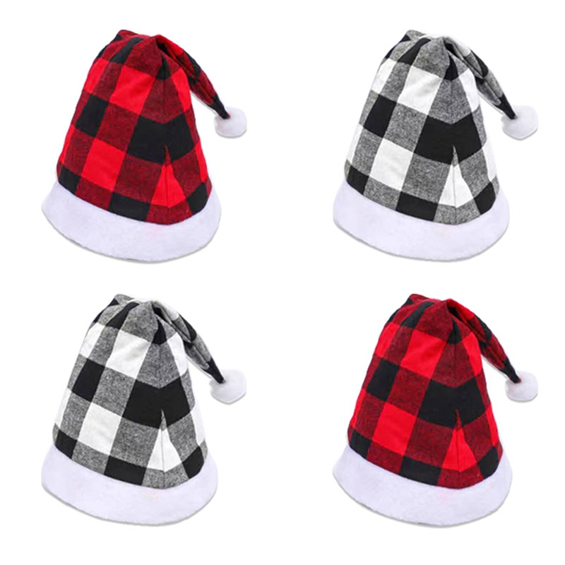  Christmas Hat For Adults Kids Lovely High quality Red Santa Home