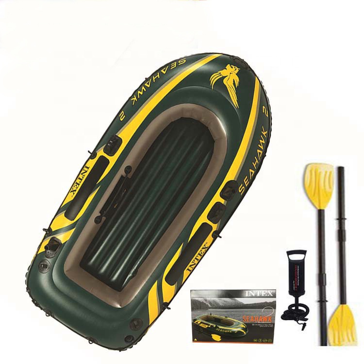 Intex Seahawk 2 Inflatable Boat Set + Oars/Pump/Motor Mount | 68347EP + 68624E. 