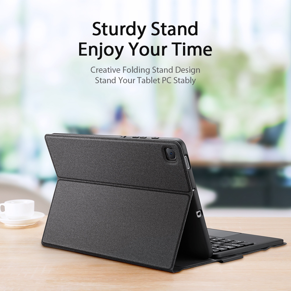 (Just a Keyboard)For Samsung Galaxy Tab S6 Lite DUX DUCIS Detachable Bluetooth Keyboard Ultrathin Horizontal Flip Leather Case with Touchpad & Sleep Function & Holder. 