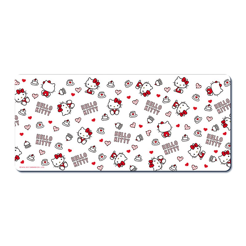 Cute Pink Mouse Pad for Hello Kitty Design with Big Size (60X30X0.2cm) Mousepad. 