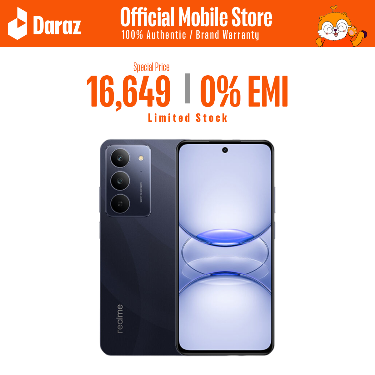 Realme C75x - IPS LCD - 6.67 Inches Display - 6GB RAM 128GB ROM - 50MP Rear Camera - 5MP Front Camera - Dual SIM - 5600mAh Battery. 