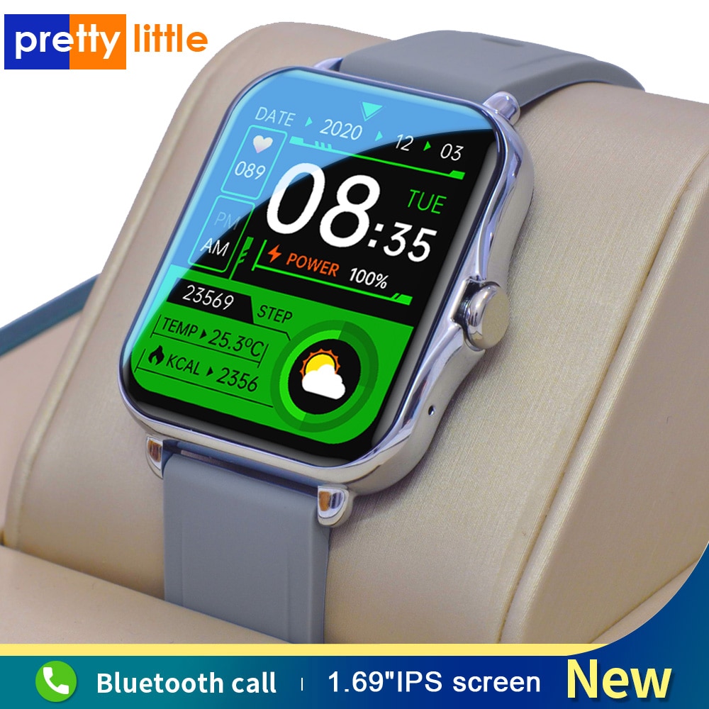 Smart Watch Men Women Bluetooth Call Waterproof Music Control Fitness Tracker Q-8 1.69 Inch Screen Smartwatch For Android IOS. 