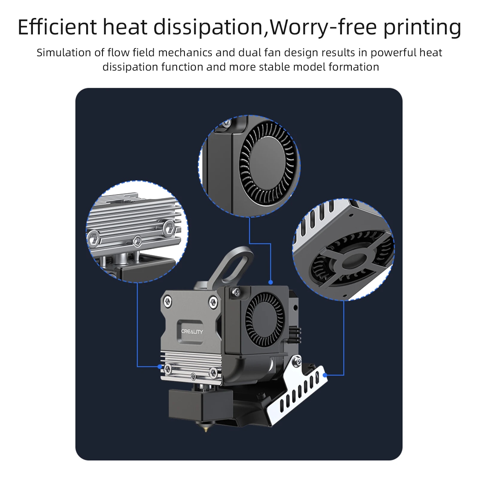 Creality 3D Printer Sprite Extruder Pro Kit Dual Gear for Ender-3/Ender-3 Pro/Ender-3 Max/Ender-3 V2 3D Printers Accessory. 