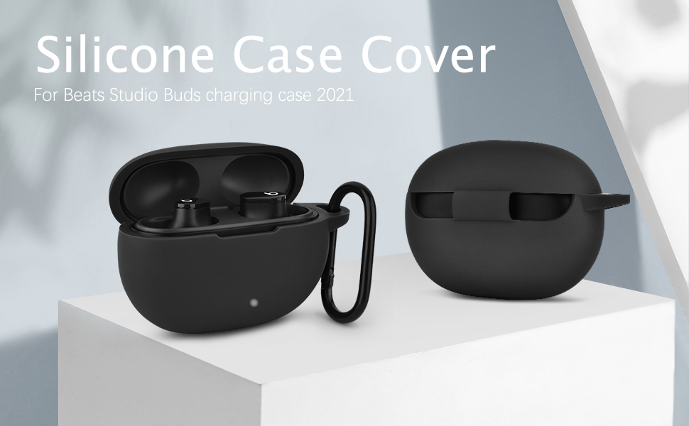 Beats Studio Buds Only Case Premium Artificial Carrying Case Shockproof Earbuds Protective Cover Box for buds Soft Silicone Bluetooth Headphone Cover. 