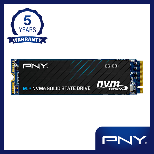 PNY CS1031 256GB M.2 2280 NVMe Gen3x4 SSD - Sequential read of up to 1700MB/s - Sequential write of up to 1100MB/s - Faster boot-up and quicker application launch -  -Low power consumption, cool and quiet operation - SSD for Laptop Desktop