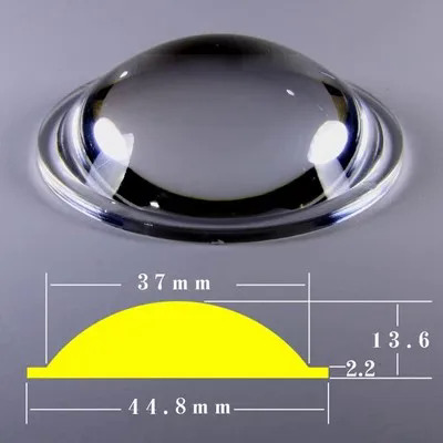 42-66mm Strong Focus Flashlight Lamp Cap Accessories Acrylic Magnifying Spotlight Led Convex Lens Focusing Lens Fishing Light. 